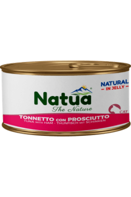 Natua 0007 котка Риба тон и прошуто в желе 85 гр
