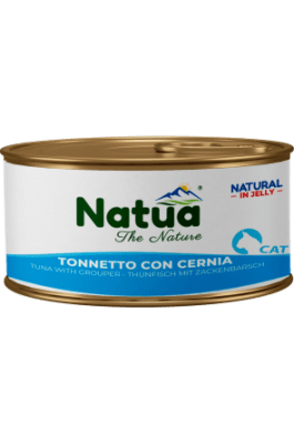Natua 0008 котка Риба тон и групер в желе 85 гр