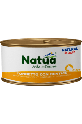 Natua 0009 котка Риба тон и зубан в желе 85 гр