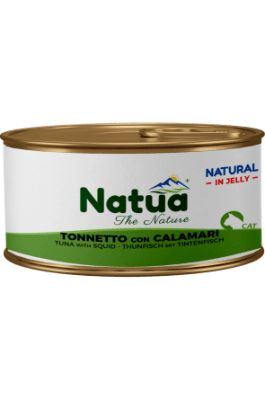 Natua 0015 котка Риба тонс калмари в желе 85 гр