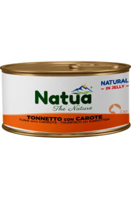 Natua 0016 котка Риба тон с моркови в желе 85 гр