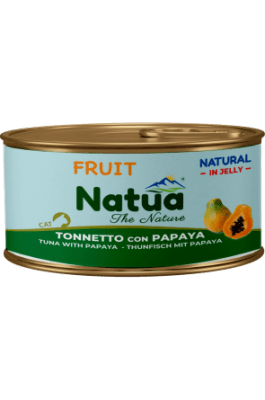 Natua 0200 котка Риба тон с папая в желе 85 гр