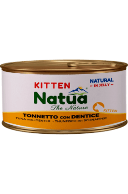 Natua 0250 котка китен Риба тон и зубан в желе 85 гр
