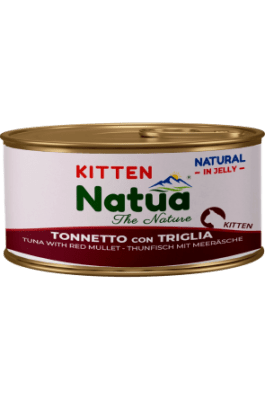 Natua 0254 котка китен Риба тон с барбун в желе 85 гр