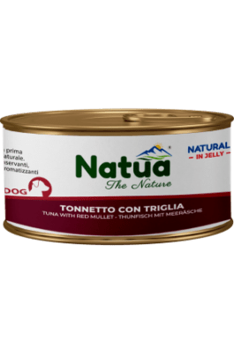 Natua 0554 куче Риба тон и барбун в желе 150 гр