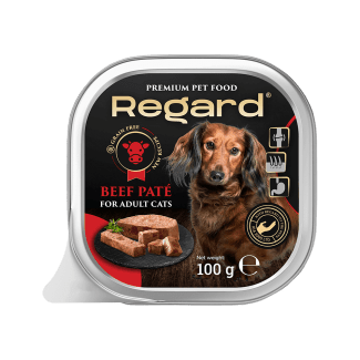 REGARD - Пълноценна храна за кучета от всички породи - пастет с говеждо, 100 гр.
