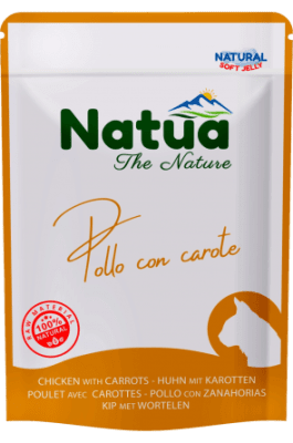Natua 0629 пауч котка Пиле и моркови в желе 70 гр