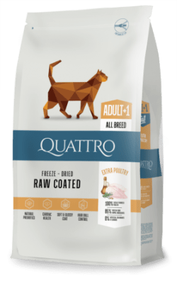 Куатро бял 7+1 кг котка с пиле