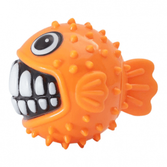 GRINZ PUFFER FISH FECH BALL 01-D SMALL ORANGE