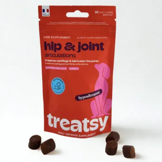 Treatsy куче Daily Defence Hip and Joint - Лакомство за кучета със ставни проблеми, 90 гр
