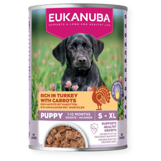 EUK DOG CAN LC PUP TUR&CAR 400g