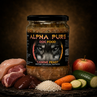Буркан Alpha pure адълт Пиле и Свинско 500 гр (8бр кашон)