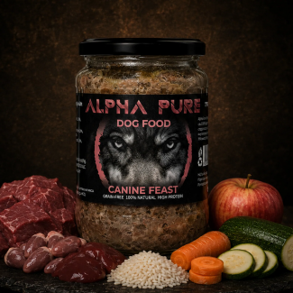 Буркан Alpha pure адълт Говеждо 500 гр (8бр кашон)