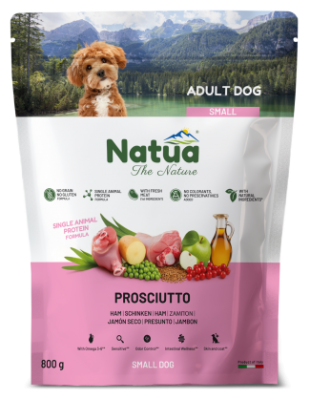 Natua суха храна куче адълт прошуто 0.8кг