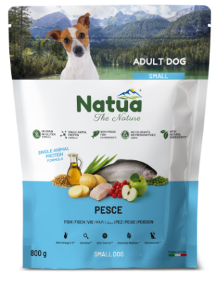 Natua суха храна куче адълт риба 0.8кг