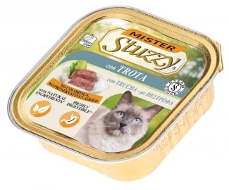 Пълноценна храна за котки - пастет с пъстърва, 100 гр.