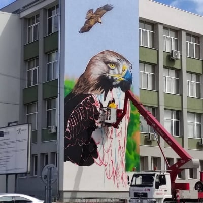 Два големи графита ще красят града на липите Стара Загора, по инициатива на "Зелени Балкани"