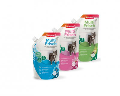 Биологично активен ароматизатор за котешка тоалетна  400гр от Beaphar, Холандия - различни аромата