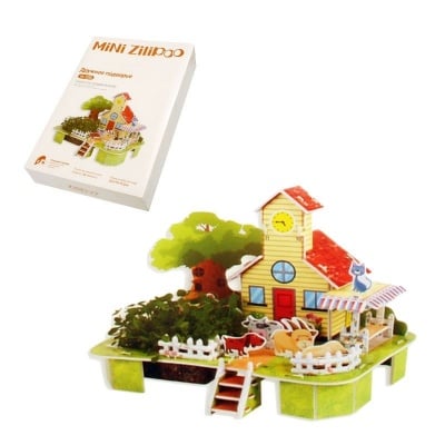 3D пъзел "Приятелска група" с жива градина
