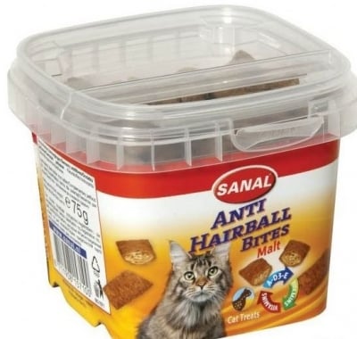"Anti Hairball Bites" - Лакомство за котки против образуването на космени топки 