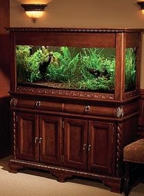 Дървен аквариум