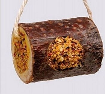 Дървено руло за вълнисти папагали и канарчета