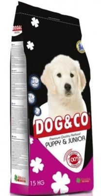 "DOG & CO" - Храна за подрастващи кучета с пиле