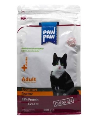 PawPaw adult гурме 0.5 кг | Суха храна за израснали котки