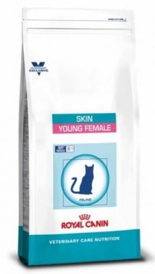 "Skin Young Female" - Храна за кастрирани женски котки от 1 до 7 години, предразположени към кожни заболявания