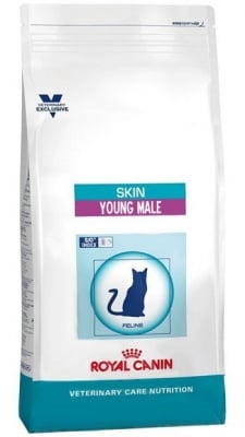 "Skin Young Male" - Храна за кастрирани мъжки котки от 1 до 7 години, предразположени към кожни заболявания