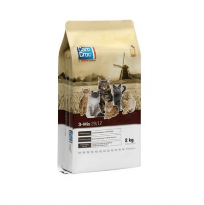 CAROCROC CAT 3 - MIX 29/12 - Пълноценна храна  с  ПИЛЕ, РИБА И ДИВЕЧ за котки от всички породи от 1 до 8 години - три разфасовки