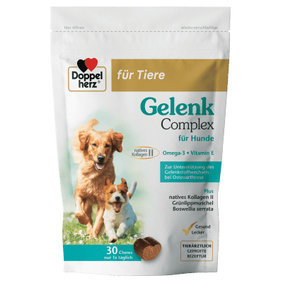 Допелхерц Комплекс за стави за кучета - вкусни и здравословни хапки, 30 броя