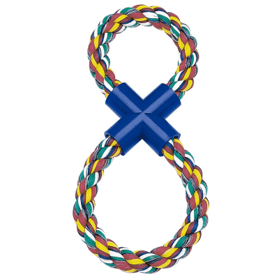 Играчка памучно въже осморка за кучета