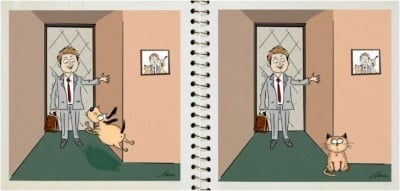 Как ни посрещат кучето и котката