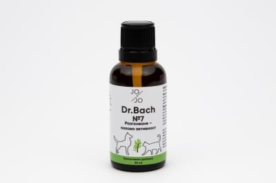 Капки с растителни екстракти на д-р Бах, №7 против Разгонване - полова активност - за кучета и котки, 30 мл