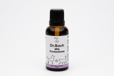 Капки с растителни екстракти на д-р Бах, №6, Успокоение - за кучета и котки, 30 мл 