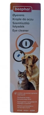 Капки за почистване на очи Eye Cleaner, 50 мл от Beaphar, Холандия
