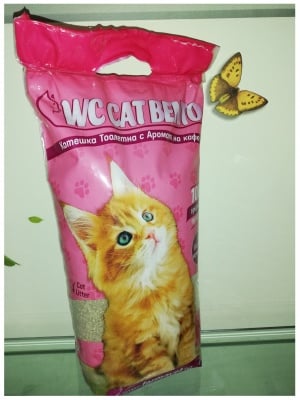 Cat WC - Бенто Котешка тоалетна с аромат на кафе, бентонит