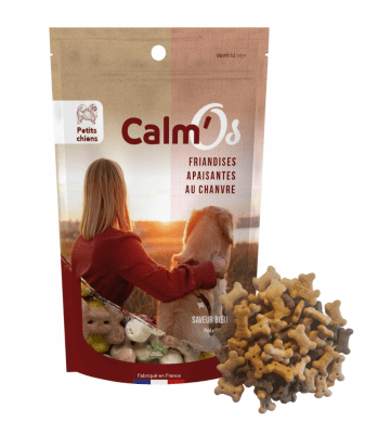 Успокояващи конопени лакомства за кучета с магнезий и вкус на говеждо – 100 г