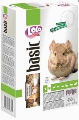 "LOLO PETS" - Храна за Чинчила, 450 гр.
