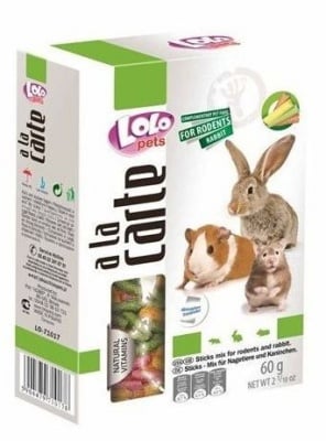 "LOLO PETS" - Пръчици микс за гризачи