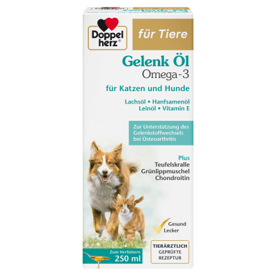 Допелхерц Омега-3 масло за стави за кучета и котки - с омега-3 масло, 250 мл. 