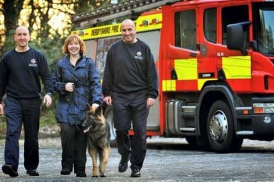 Немска овчарка спасява семейство от пожар
