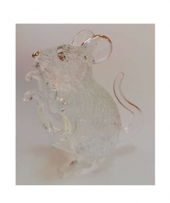 ФИГУРА ОТ СТЪКЛО ПЛЪХ - носи късмет и материално благополучие