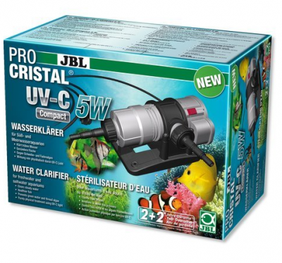 Стерилизатор за аквариуми JBL ProCristal Compact UV-C 5 W - Кристално чиста и здравословна вода