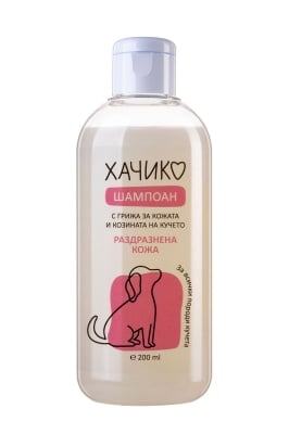 Хачико - шампоан за раздразнена кожа за кучета, 200 мл.