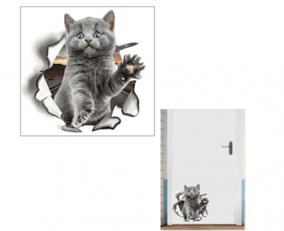 Самозалепващ стикер Коте, 25 / 25 см 