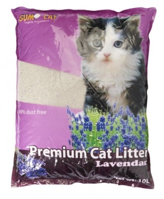 "Sumo Cat" - Ароматизирана котешка тоалетна с мирис на лавандула