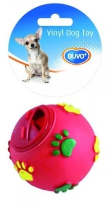 "Dogtoy vinyl 'Treat ball paws'" - Топка за лакомства, Ø 7.5 см