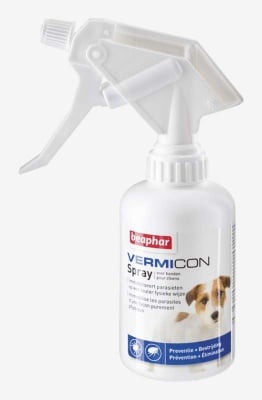 "Vermicon Spray" - Спрей за кучета против бълхи, кърлежи, комари, пясъчни мухи и др